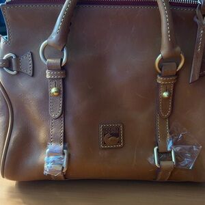 Dooney and Bourke Florentine Mini Satchel Natural NWT with dust bag